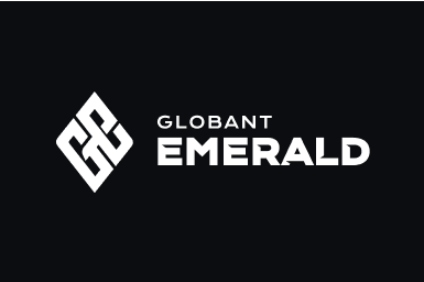 Globant Emerald logo white 2 | Globant Emerald Team